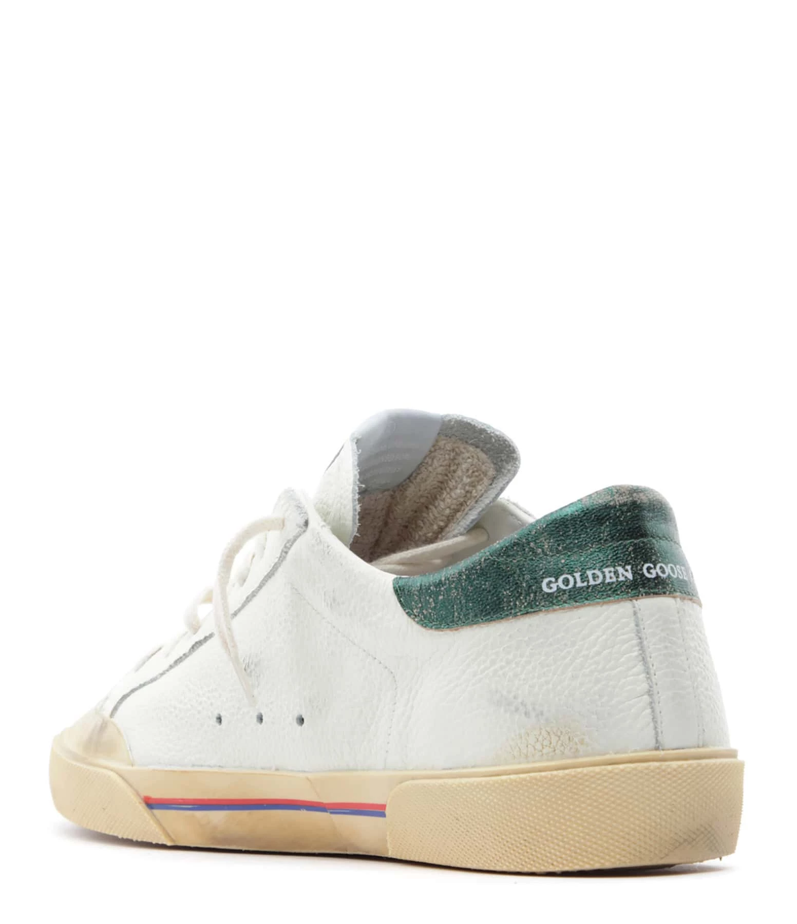 Golden Goose Baskets Homme Superstar Cuir Crème Léopard Vert 5 Golden Goose Baskets Homme Superstar Cuir Crème Léopard Vert – Image 3