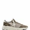 Golden Goose Baskets Homme Running Sole Cuir Vert Olive -Golden Goose-boutique golde43981 pck20220628 1