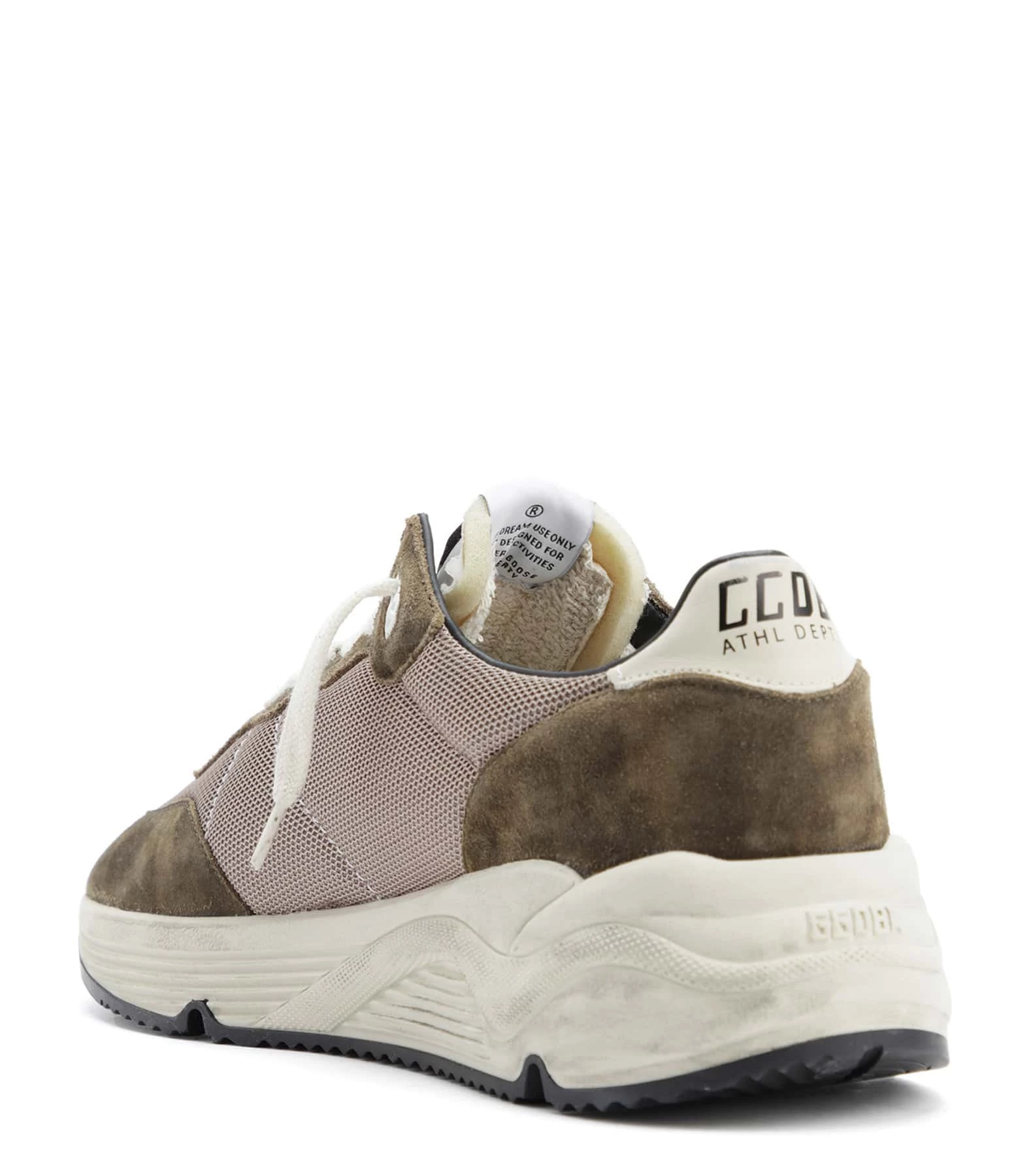 Golden Goose Baskets Homme Running Sole Cuir Vert Olive 5 Golden Goose Baskets Homme Running Sole Cuir Vert Olive – Image 3