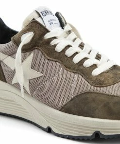 Golden Goose Baskets Homme Running Sole Cuir Vert Olive 11 Golden Goose Baskets Homme Running Sole Cuir Vert Olive -Golden Goose-boutique golde43981 pck20220628 4