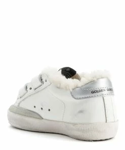 Golden Goose Baskets Bébé Old School Cuir Blanc Beige Argenté 8 Golden Goose Baskets Bébé Old School Cuir Blanc Beige Argenté -Golden Goose-boutique golde44103 pck20220628 3