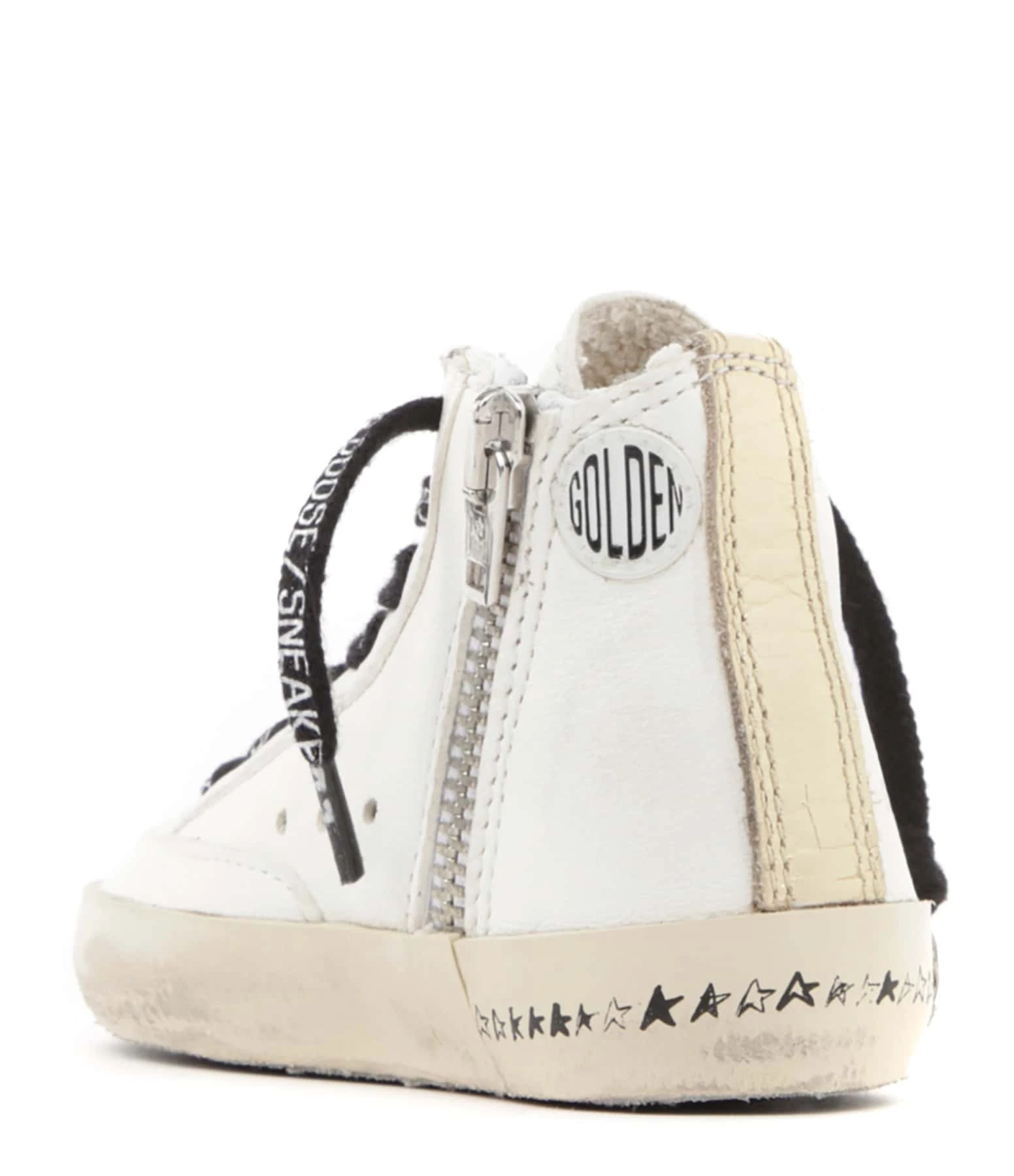 Golden Goose Baskets Bébé Francy Cuir Blanc Rouge Doré 5 Golden Goose Baskets Bébé Francy Cuir Blanc Rouge Doré – Image 3