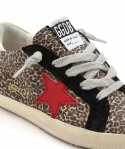 Golden Goose Baskets Bébé Superstar Cuir Léopard Rouge -Golden Goose-boutique golde44110 pck20220617 3