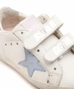 Golden Goose Baskets Bébé Old School Cuir Blanc Bleu Poudré Argenté 9 Golden Goose Baskets Bébé Old School Cuir Blanc Bleu Poudré Argenté -Golden Goose-boutique golde44112 pck20221007 4