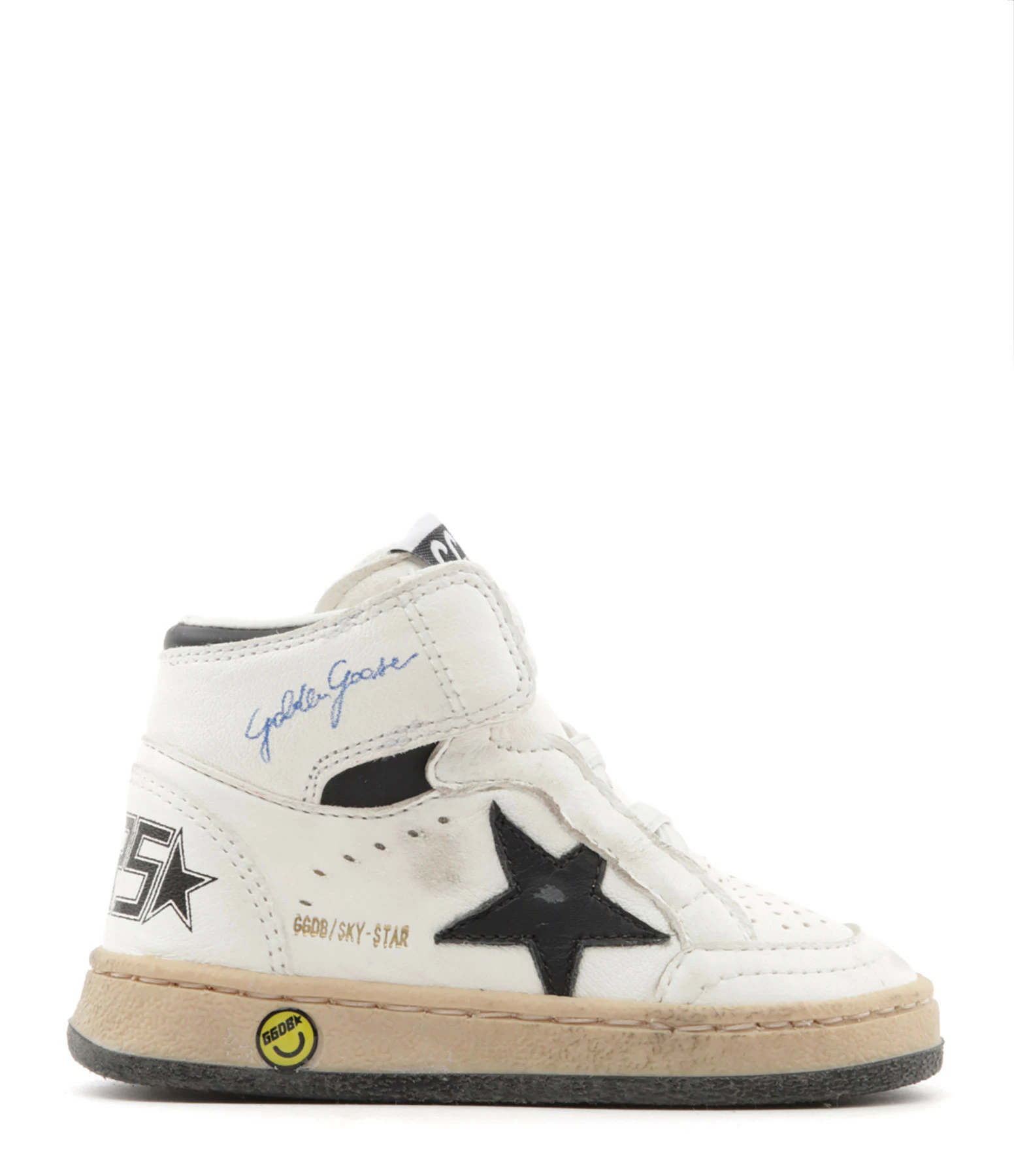Golden Goose Baskets Bébé Sky Star School Cuir Blanc Noir 3 Golden Goose Baskets Bébé Sky Star School Cuir Blanc Noir