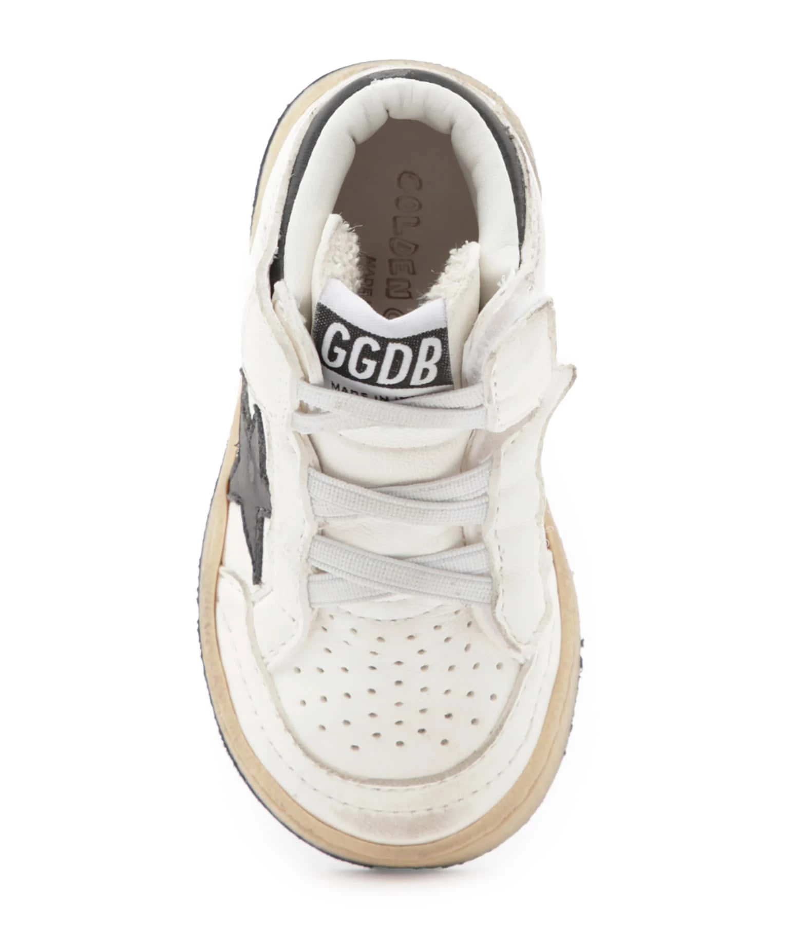 Golden Goose Baskets Bébé Sky Star School Cuir Blanc Noir 4 Golden Goose Baskets Bébé Sky Star School Cuir Blanc Noir – Image 2