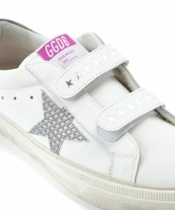Golden Goose Baskets May School Cuir Blanc Argenté Gris 11 Golden Goose Baskets May School Cuir Blanc Argenté Gris -Golden Goose-boutique golde44115 pck20220513 4