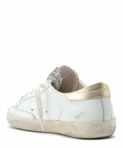 Golden Goose Baskets Bébé Superstar Cuir Blanc Glitter Argenté Doré -Golden Goose-boutique golde44117 pck20220513 3 1