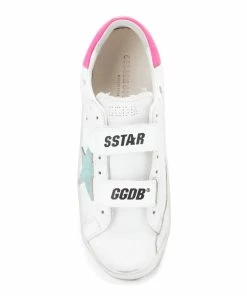 Golden Goose Baskets Enfant Old School Cuir Blanc Menthe Rose Fluo 7 Golden Goose Baskets Enfant Old School Cuir Blanc Menthe Rose Fluo -Golden Goose-boutique golde44119 pck20220513 2