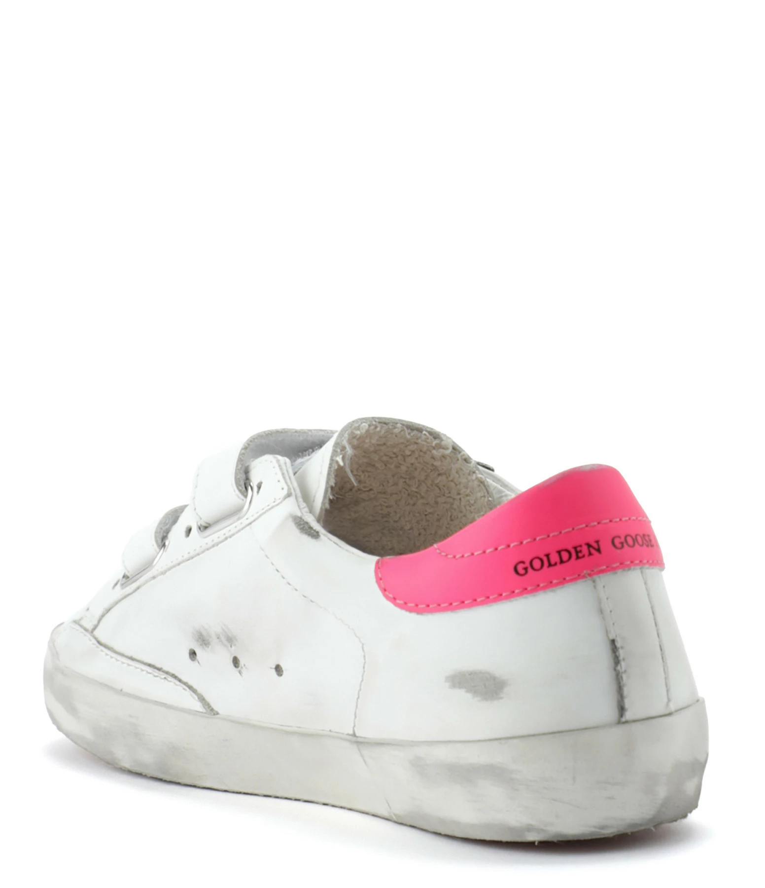 Golden Goose Baskets Enfant Old School Cuir Blanc Menthe Rose Fluo 5 Golden Goose Baskets Enfant Old School Cuir Blanc Menthe Rose Fluo – Image 3