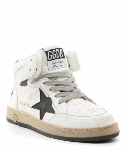 Golden Goose Baskets Enfant Sky Star Cuir Blanc Noir -Golden Goose-boutique golde44122 pck20220902 4
