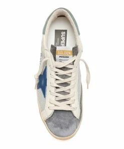 Golden Goose Baskets Homme Superstar Cuir Beige Bleu Kaki -Golden Goose-boutique golde49248 pck20230210 2