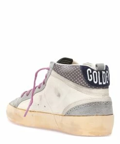 Golden Goose Baskets Homme Mid Star Cuir Beige Gris Bleu -Golden Goose-boutique golde49255 pck20230210 3