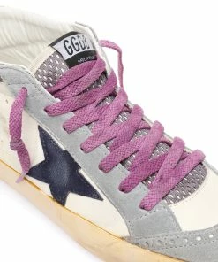 Golden Goose Baskets Homme Mid Star Cuir Beige Gris Bleu -Golden Goose-boutique golde49255 pck20230210 4