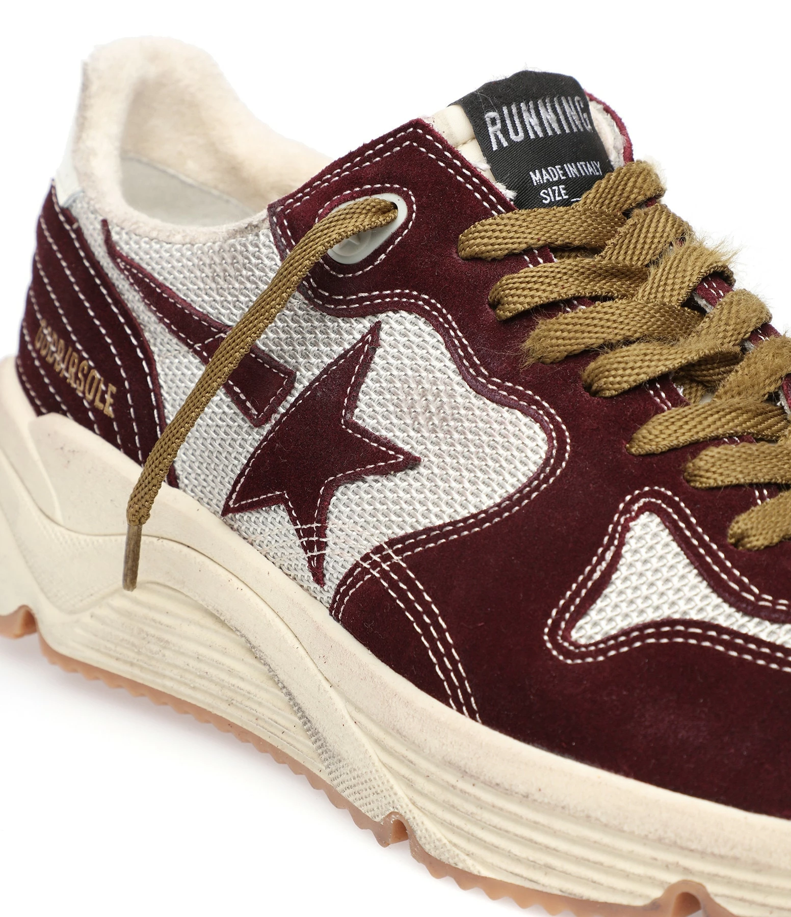Golden Goose Baskets Homme Running Cuir Violet Argenté Crème 6 Golden Goose Baskets Homme Running Cuir Violet Argenté Crème – Image 4