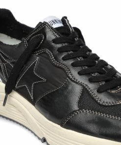Golden Goose Baskets Homme Running Cuir Noir Argenté -Golden Goose-boutique golde49265 pck20230120 4