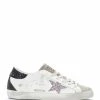 Golden Goose Baskets Superstar Cuir Crème Mauve Noir -Golden Goose-boutique golde49301 pck20221125 1