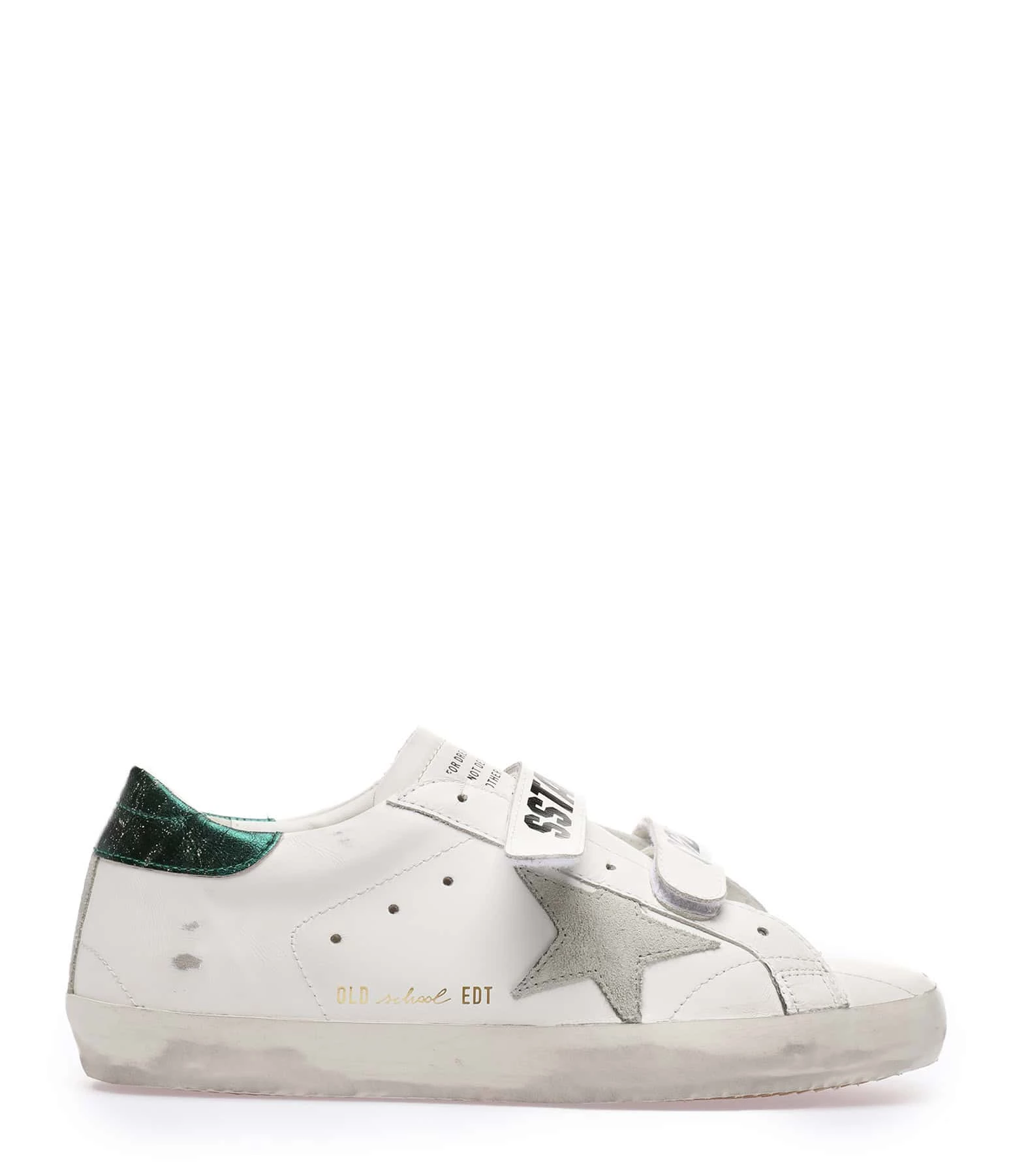Golden Goose Baskets Old School Cuir Blanc Gris Émeraude 3 Golden Goose Baskets Old School Cuir Blanc Gris Émeraude