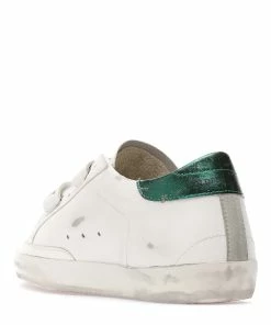 Golden Goose Baskets Old School Cuir Blanc Gris Émeraude 9 Golden Goose Baskets Old School Cuir Blanc Gris Émeraude -Golden Goose-boutique golde49305 pck20230227 3