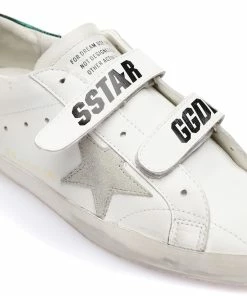 Golden Goose Baskets Old School Cuir Blanc Gris Émeraude 10 Golden Goose Baskets Old School Cuir Blanc Gris Émeraude -Golden Goose-boutique golde49305 pck20230227 4