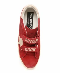 Golden Goose Baskets Old School Cuir Rouge Beige -Golden Goose-boutique golde49307 pck20221229 2