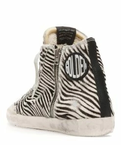 Golden Goose Baskets Francy Cuir Zèbre Tabac Noir -Golden Goose-boutique golde49310 pck20221229 4