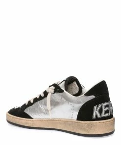 Golden Goose Baskets Ball Star Cuir Argenté Noir -Golden Goose-boutique golde49315 pck20230126 3