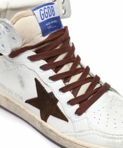 Golden Goose Baskets Sky Star Cuir Blanc Chocolat Beige -Golden Goose-boutique golde49330 pck20230203 4