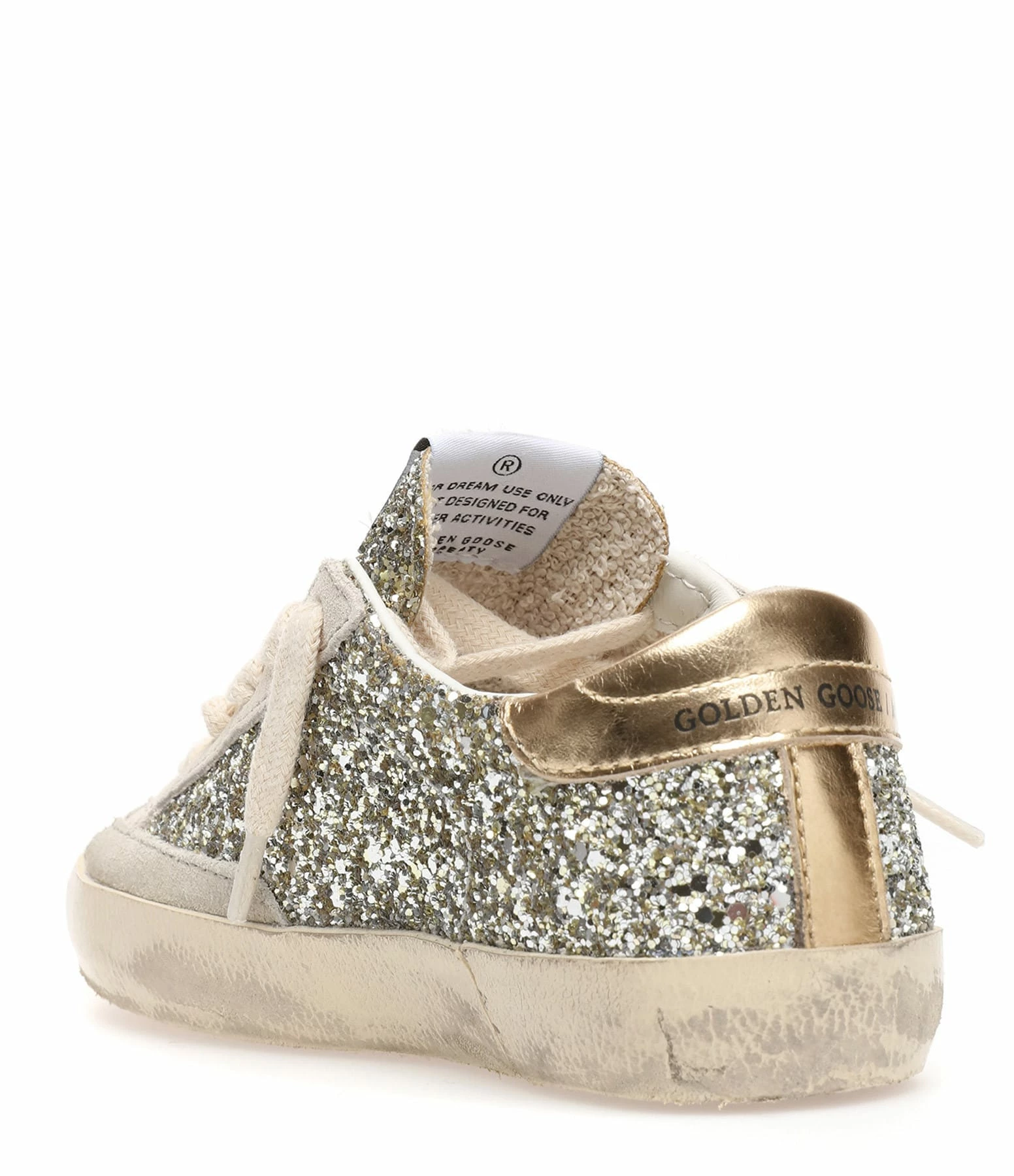 Golden Goose Baskets Enfant Superstar Glitter Argenté Ivoire 6 Golden Goose Baskets Enfant Superstar Glitter Argenté Ivoire – Image 4