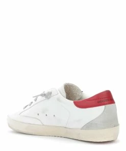 Golden Goose Baskets Enfant Superstar Cuir Blanc Gris Rouge -Golden Goose-boutique golde49372 pck20221125 3