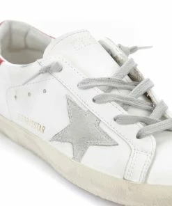 Golden Goose Baskets Enfant Superstar Cuir Blanc Gris Rouge -Golden Goose-boutique golde49372 pck20221125 4