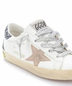 Golden Goose Baskets Enfant Superstar Cuir Glitter Blanc Gris -Golden Goose-boutique golde49373 pck20221125 4