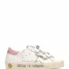 Golden Goose Baskets Enfant Old School Cuir Blanc Platinium Rose -Golden Goose-boutique golde49374 pck20230124 1