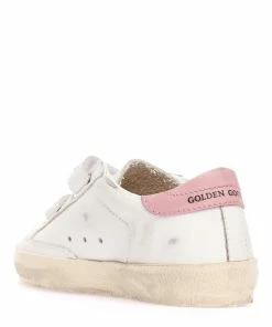 Golden Goose Baskets Enfant Old School Cuir Blanc Platinium Rose -Golden Goose-boutique golde49374 pck20230124 3