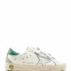 Golden Goose Baskets Enfant Old School Cuir Blanc Argenté Vert 2 Golden Goose Baskets Enfant Old School Cuir Blanc Argenté Vert -Golden Goose-boutique golde49377 pck20221115 1
