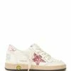 Golden Goose Baskets Enfant Ball Star Cuir Blanc Bubblegum Lila
