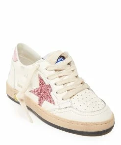 Golden Goose Baskets Enfant Ball Star Cuir Blanc Bubblegum Lila -Golden Goose-boutique golde49379 pck20221205 4