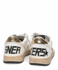 Golden Goose Baskets Enfant Ball Star Cuir Blanc Doré -Golden Goose-boutique golde49380 pck20230203 3