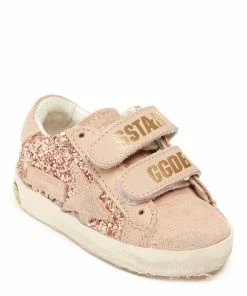 Golden Goose Baskets Bébé Old School Cuir Glitter Pêche Beige 9 Golden Goose Baskets Bébé Old School Cuir Glitter Pêche Beige -Golden Goose-boutique golde49384 pck20221205 4