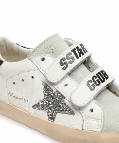Golden Goose Baskets Bébé Old School Cuir Blanc Argenté Café 9 Golden Goose Baskets Bébé Old School Cuir Blanc Argenté Café -Golden Goose-boutique golde49386 pck20230222 4