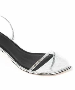 Isabel Marant Sandales Aridee Cuir Argenté -Golden Goose-boutique image 03184 5222222602731 1 1