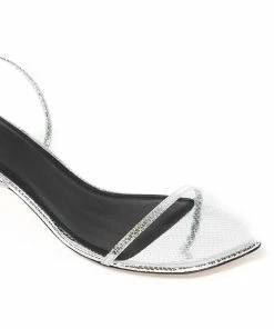 Isabel Marant Sandales Aridee Cuir Argenté -Golden Goose-boutique image 03184 5222222602731 1