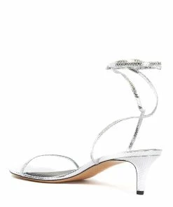 Isabel Marant Sandales Aridee Cuir Argenté -Golden Goose-boutique image 03185 5222222602731 1 1