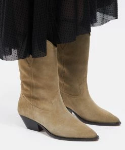 Isabel Marant Bottines Duerto Cuir Suédé Taupe 17 Isabel Marant Bottines Duerto Cuir Suédé Taupe -Golden Goose-boutique imarb look20201210 37