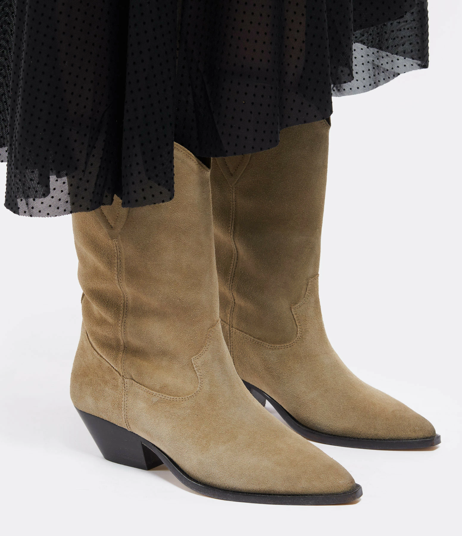 Isabel Marant Bottines Duerto Cuir Suédé Taupe 7 Isabel Marant Bottines Duerto Cuir Suédé Taupe – Image 5