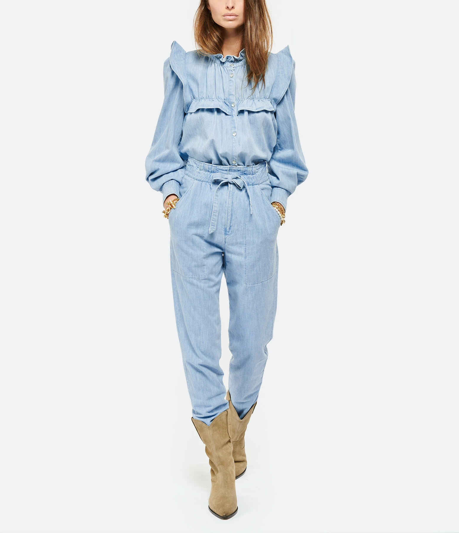 Isabel Marant Bottines Duerto Cuir Suédé Taupe 11 Isabel Marant Bottines Duerto Cuir Suédé Taupe – Image 9