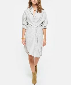 Isabel Marant Bottines Derst Cuir Suédé Taupe -Golden Goose-boutique imarb look20210525 341