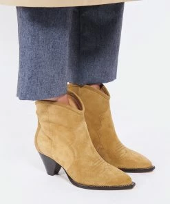 Isabel Marant Bottines Darizo Veau Velours Taupe 18 Isabel Marant Bottines Darizo Veau Velours Taupe -Golden Goose-boutique imarb look20220524 331