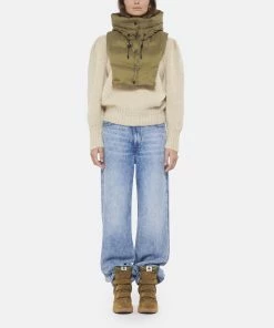 Isabel Marant Baskets Balskee Cuir Kaki -Golden Goose-boutique imarb look20220712 367