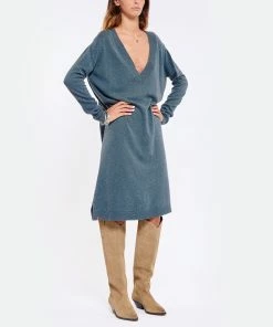 Isabel Marant Bottes Denvee Cuir Suédé Taupe -Golden Goose-boutique imarb look20220812 385